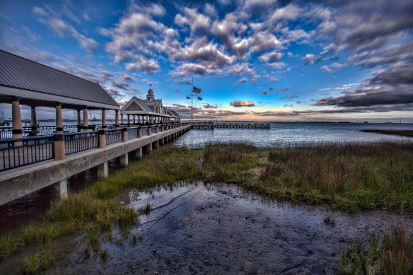 View from Charleston's Riverfront Park